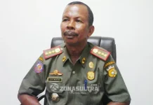 Jelang dan Pasca Idul Fitri, Satpol PP Buton Tidak Libur Kepala Badan satuan Polisi Pamong Praja Buton La Madi