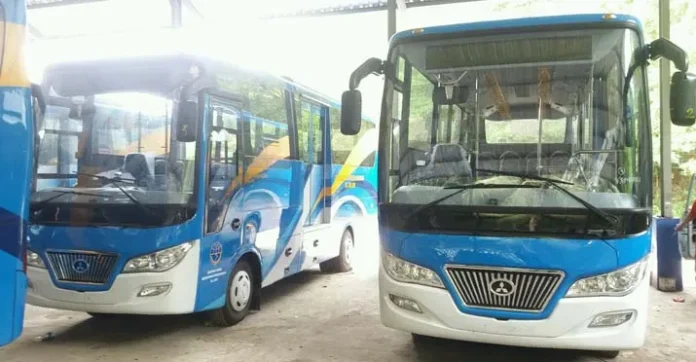 Dishub Kendari Terima Bantuan 5 Unit Bus dari Pemerintah Pusat