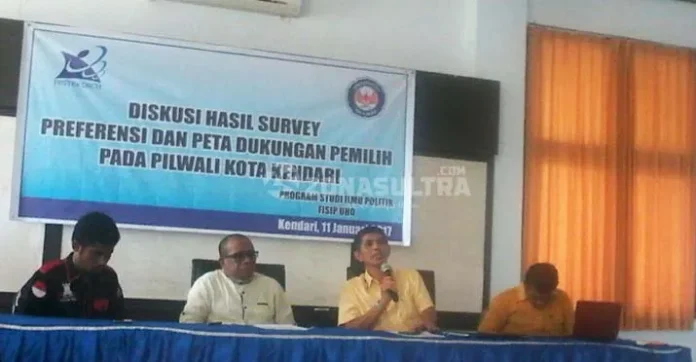 Loyalitas Pemilih Terhadap Paslon Walikota, Ini Survei Prodi Ilmu Politik UHO