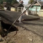 Baru Empat Tahun Dibangun, Jembatan ini Terancam Roboh