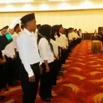 Panwaslih Kendari Lantik 520 Pengawas TPS pelantikan panwaslih tps