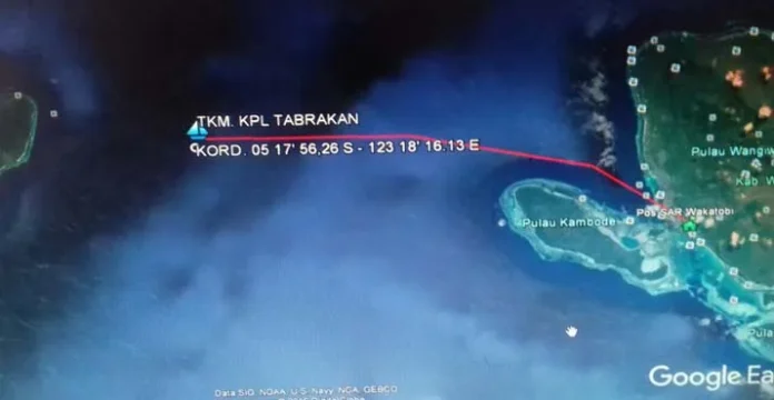 Dua Kapal Tabrakan di Perairan Lasalimu, Satu ABK Dinyatakan Hilang