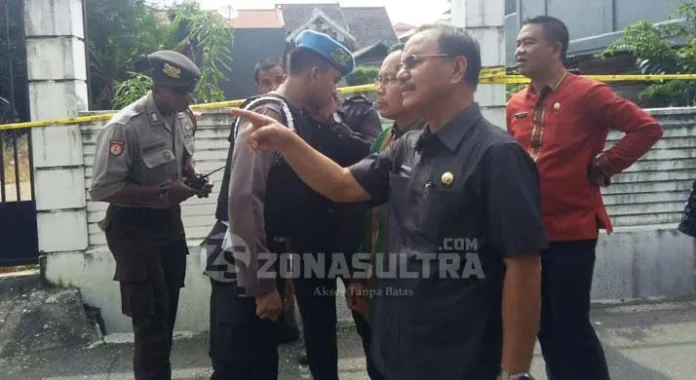 Bupati Konsel Datangi Rumah Asrun yang Diduga Dibom