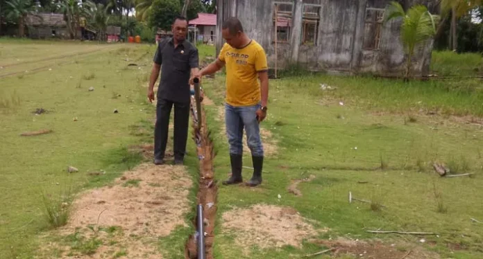 Proyek Pengadaan Air Bersih di Kampung Bupati Konkep Diduga Bermasalah