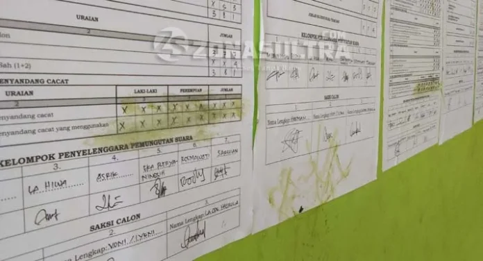 Mengamuk Orang Gila Ini Coret Data Perhitungan Suara Pilwali di Anggoeya