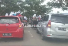 Kampanye Akbar Bertahan, Jalan Protokol Bombana Macet Kampanye Akbar Bertahan, Jalan Protokol Bombana Macet