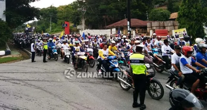 Kampanye Akbar Rasak-Haris, Arus Lalu Lintas di Kendari Beach Dialihkan