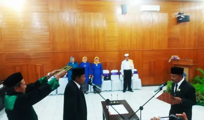pelantikan Irwan Sukma Resmi Dilantik Sebagai PAW Abdul Rasak