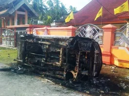 Ini Langkah yang Dilakukan Polda Sultra Kembalikan Situasi Kondusif Buteng Rumah Hasan Mbou di Mawasangka Diserbu Ratusan Massa, Tiga Mobil Hangus Dibakar