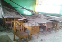 Diknas Konut Segera Renovasi Ruang Kelas Yang Ambruk di SDN 1 Lasolo