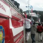 Dua Mobil Pemadam Kebakaran Siaga di Kampanye Akbar Zayat-Syahriah Dua Mobil Pemadam Kebakaran Siaga di Kampanye Akbar Zayat-Syahriah