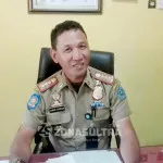 Pemkot Kendari Mulai Sosialisasi Perwali soal Disiplin Protokol Kesehatan Pelaksana tugas (Plt) Kasatpol PP Kota Kendari Amir Hasan