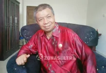 Kembali Dilantik Jadi Rektor Unsultra, Andi Bahrun Canangkan Program-Program Kekinian Andi Bahrun