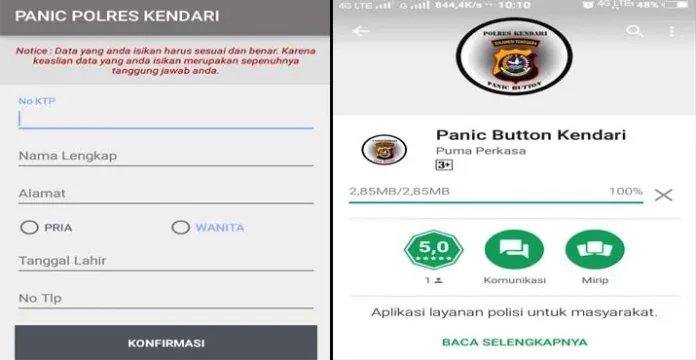 Aplikasi Panic Button