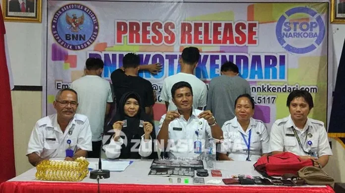 BNN Kendari Ringkus 4 Pengguna dan Pengedar Narkoba