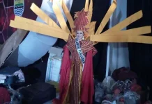 Dayu Mirawati Tampilkan Kain Samasili Buton di National Costume Putri Indonesia 2017 Dayu Mirawati