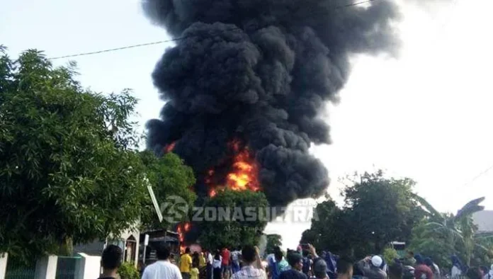 SPBU kabaena dilahap Sijago Merah