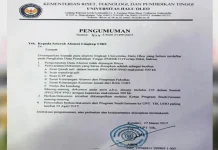 Alumni UHO yang Tidak Terdaftar di Dikti Dipanggil Kembali Masuk Kampus untuk Lengkapi Data Alumni UHO yang Tidak Terdaftar di Dikti Dipanggil Kembali Masuk Kampus untuk Lengkapi Data