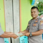 Kapolsek Bonegunu Hibahkan Lahan Persiapan Pembangunan Polsek Kambowa IPDA_Sunarton_butur