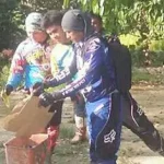 Komunitas Motor di Butur Bersihkan Objek Wisata Komunitas Motor di Butur Bersihkan Objek Wisata