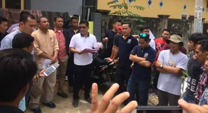 BPN Kembalikan Batas Lahan Milik Hani Roswita yang Berada Diatas Bangunan Rumah Dr Fat