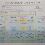 Pekan Ini Car Free Day Dilaksanakan Lay out lokasi car free day