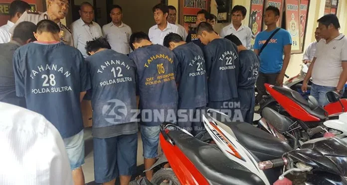 42 Unit Motor Hasil Curian Diamankan Polda Sultra Dengan Tersangka 31 Orang
