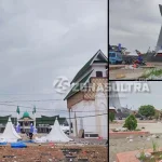Pasca Penutupan Halo Sultra, Tumpukan Sampah Penuhi Kawasan MTQ Kendari
