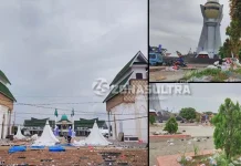 Pasca Penutupan Halo Sultra, Tumpukan Sampah Penuhi Kawasan MTQ Kendari