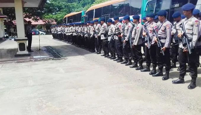 siaga Sambut Putusan di MK, Polres Bombana Siagakan 186 Personil