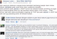 Wali Kota Kendari Tidak Kunjungi Lokasi Banjir, Netizen Pertanyakan Keberadaannya Wali Kota Kendari Tidak Kunjungi Lokasi Banjir, Netizen Pertanyakan Keberadaannya