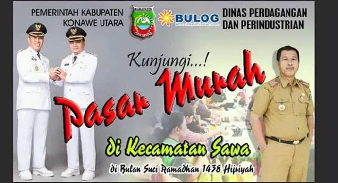 Ramadhan, Disperindagkop Konut Gelar Pasar Murah di 3 Kecamatan