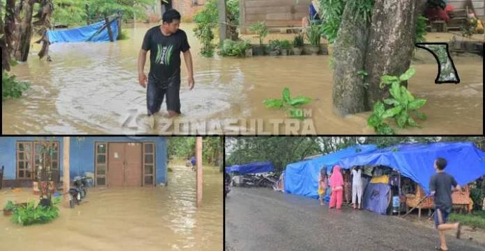 banjir_kaiwanggu Kali Wanggu Meluap, Puluhan Rumah Terendam Air Setinggi Lutut Orang Dewasa