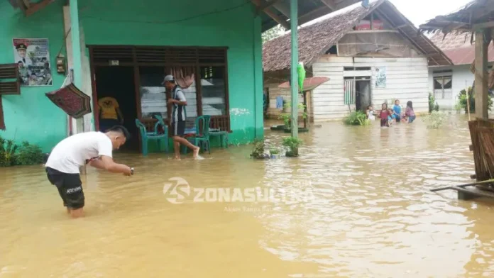 Puluhan Rumah di Amonggedo Konawe Terendam Banjir, Kecamatan Lain Siaga Bencana