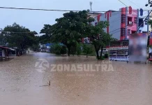 Ratusan Rumah di Kelurahan Lahundape Terendam Banjir Ratusan Rumah di Kelurahan Lahundape Terendam Banjir