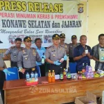 Jelang Puasa, Polres Konsel Amankan Puluhan Jerigen Miras Jelang Puasa, Polres Konsel Amankan Puluhan Jerigen Miras