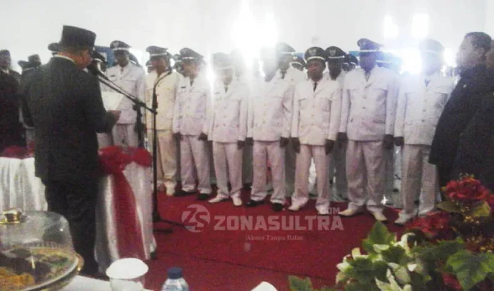 pelantikan 43 Kades di Butur Resmi Dilantik, Ini Pesan Abu Hasan