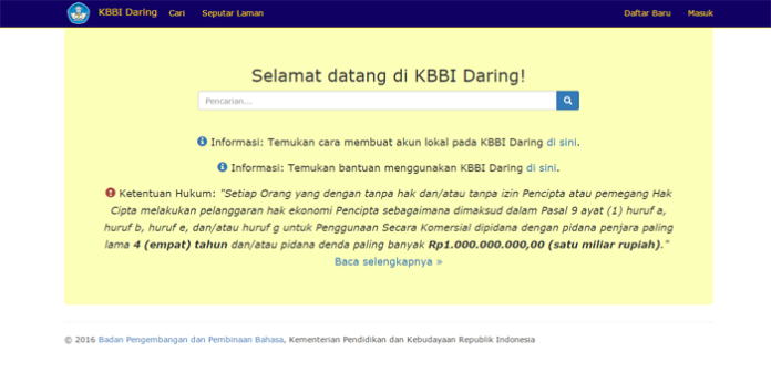 Kantor Bahasa Kenalkan Aplikasi KBBI Daring, Kini Masyarakat Juga Bisa Mengusulkan Kosa Kata Baru