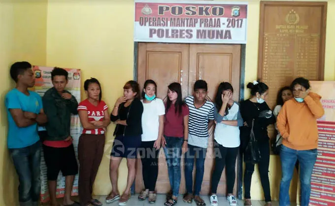 rasiz1 Gelar Operasi Bersinar, Polres Muna Amankan 11 Orang Positif Narkoba