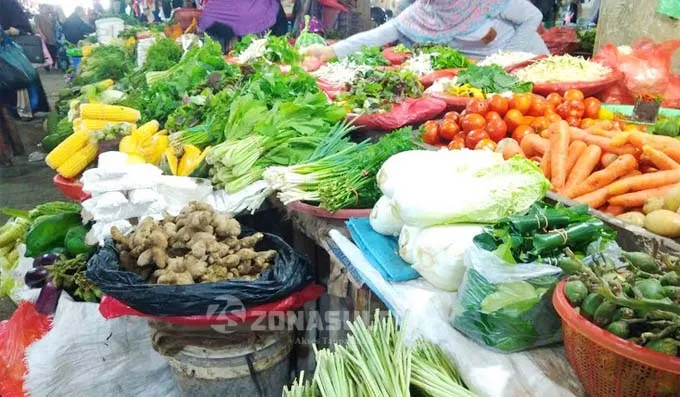 sayur Bulan Ramadan Harga Sayur-Sayuran di Pasar Tradisional Kendari Melonjak