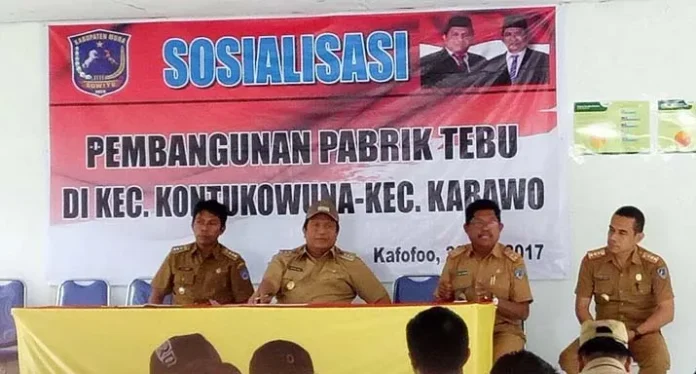 Tingkatkan Kesejahteraan Masyarakat, Pemkab Muna Bangun Pabrik Tebu di Dua Kecamatan