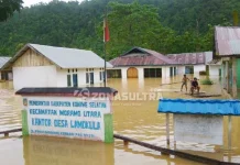 Banjir Meluas, Tiga Kecamatan di Konsel Terendam Banjir Banjir Meluas, Tiga Kecamatan di Konsel Terendam Banjir