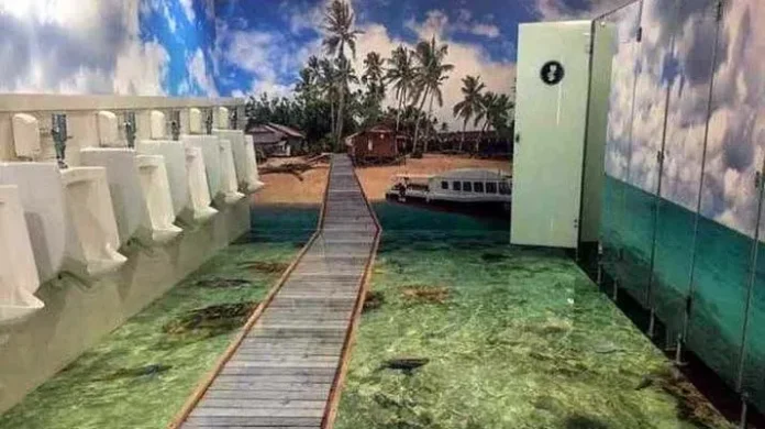 Keren! Toilet Bandara Sepinggan Seperti Destinasi Wisata