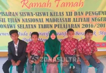 Lima Siswa MAN 1 Konsel Raih Nilai UN Terbaik se-Sultra Lima Siswa MAN 1 Konsel Raih Nilai UN Terbaik se-Sultra