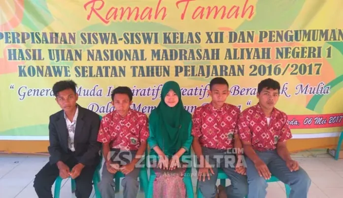 Lima Siswa MAN 1 Konsel Raih Nilai UN Terbaik se-Sultra
