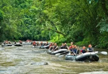 Sebelum ke Yogyakarta, Obama Rafting di Sungai Ayung Bali Sebelum ke Yogyakarta, Obama Rafting di Sungai Ayung Bali