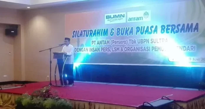 Kokohkon Silahturahmi, PT Antam Buka Puasa Bersama Insan Pers di Kendari