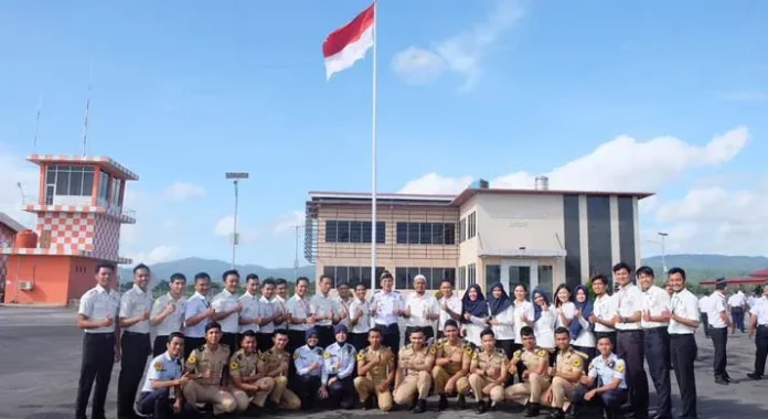 Kukuhkan Semangat Pancasila, Bandar Udara Haluoleo Peringati Hari Pancasila