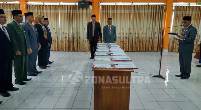 bkkbn_lantik Kepala BKKBN Sultra Lantik 7 Pejabat Eselon III