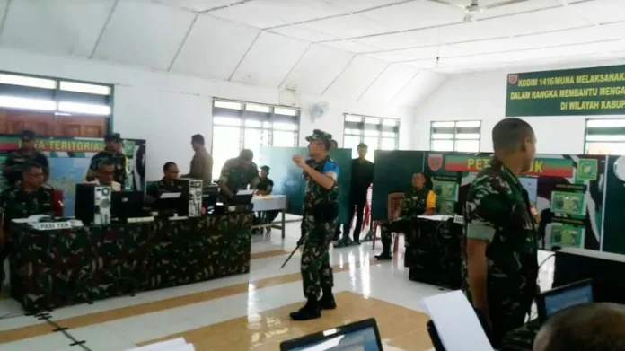 Kunker di Muna, Danrem 143 Haluoleo Gelar Komando Latihan Posko-1
